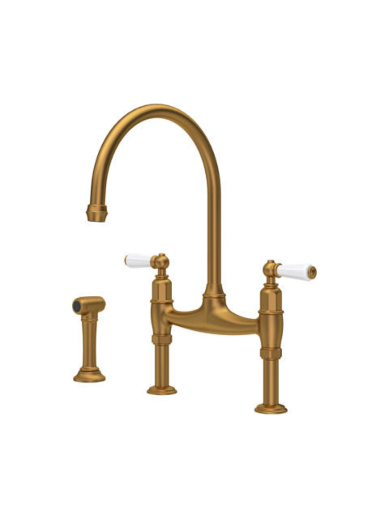 Ionian Bridge Sink Mixer With Rinse (Lever)